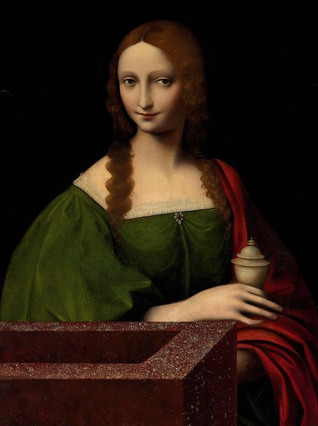 Mary Magdalene by Giampietrino (Giovanni Pietro Rizzoli) - Hand-Painted Oil Painting Reproduction