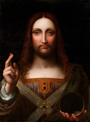 Salvator Mundi by Giampietrino (Giovanni Pietro Rizzoli) Oil Painting