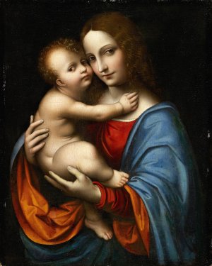 The Virgin With Child by Giampietrino (Giovanni Pietro Rizzoli) Oil Painting