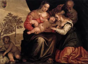 Mystic Marriage of S Catherine painting by Gian Battista Zelotti