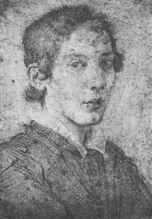 Portrait of a Young Man Self-Portrait Oil painting by Gian Lorenzo Bernini