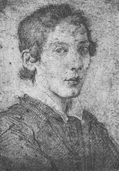 Main Product Photo of Portrait of a Young Man Self-Portrait Painting by Gian Lorenzo Bernini