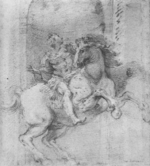 Study for the Equestrian Monument of Constantine the Great by Gian Lorenzo Bernini Oil Painting