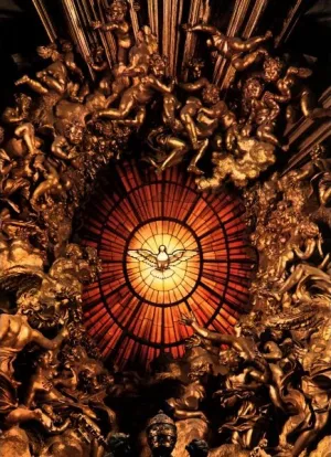 The Chair of Saint Peter Detail by Gian Lorenzo Bernini - Oil Painting Reproduction