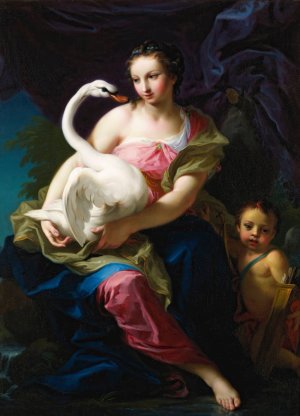Leda And The Swan by Gianbettino Cignaroli Oil Painting