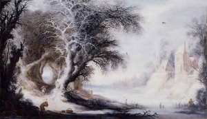 Winter Landscape Oil painting by Gijsbrecht Leytens