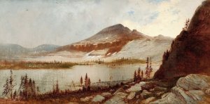 Lake Lal, Uinta Mountains by Gilbert Davis Munger Oil Painting