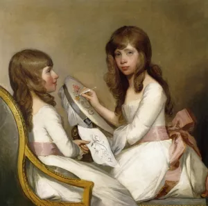 Anna Dorothea Foster and Charlotte Anna Dick painting by Gilbert Stuart