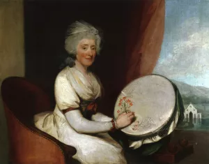 Catherine Lane Barker painting by Gilbert Stuart