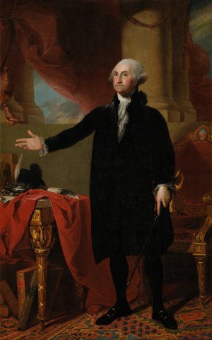 George Washington by Gilbert Stuart Oil Painting