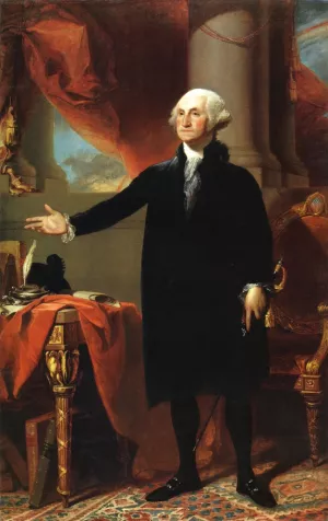 George Washington The Landsdowne Portrait Oil painting by Gilbert Stuart