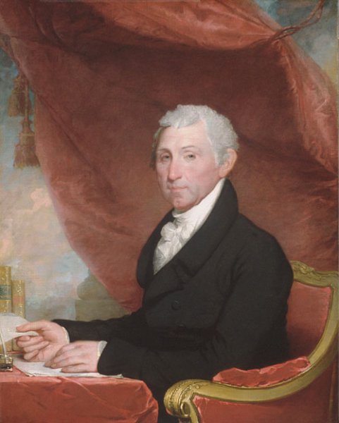 James Monroe by Gilbert Stuart - Hand-Painted Oil Painting Reproduction
