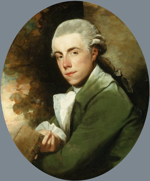 Main Product Photo of Man in a Green Coat  Painting by Gilbert Stuart