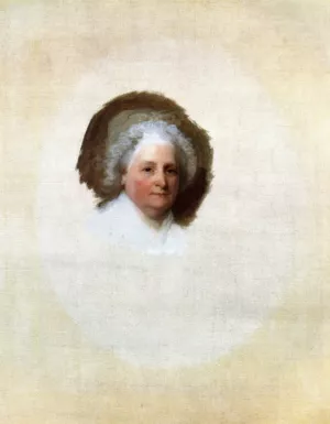 Martha Washington The Athenaeum Portrait by Gilbert Stuart Oil Painting