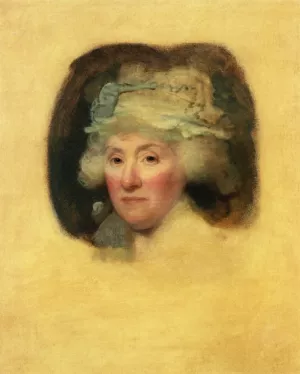Mrs. Robert Morris by Gilbert Stuart - Oil Painting Reproduction