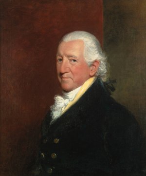 Portrait of Ralph Winstanley Wood, Esq. of Pierrepont Place, Frensham by Gilbert Stuart Oil Painting