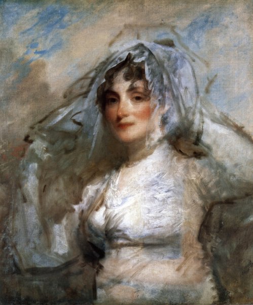 Sarah Wentworth Apthorp Morton by Gilbert Stuart - Hand-Painted Oil Painting Reproduction