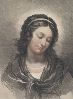 Head Of A Woman Looking Down by Gilles Demarteau The Elder Oil Painting