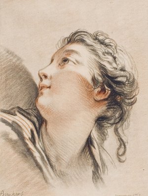Head of a Woman by Gilles Demarteau The Elder Oil Painting