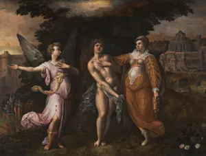 Allegory Of The Religious Life by Gillis Coignet Oil Painting