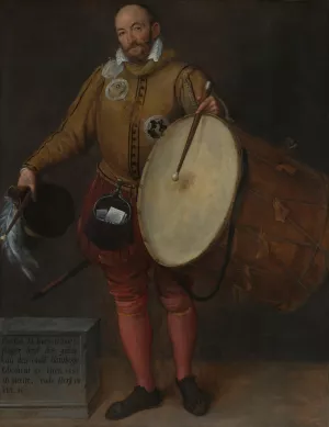 Pierson la Hues, Drummer and Page of the Old Archers'Guild by Gillis Coignet Oil Painting