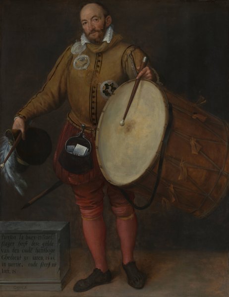 Pierson la Hues, Drummer and Page of the Old Archers'Guild by Gillis Coignet - Hand-Painted Oil Painting Reproduction