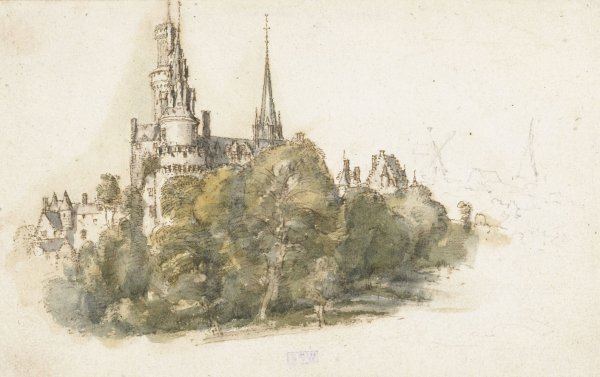 Main Product Photo of Gezicht op het Chateau d'Antonius te Antoine  Painting by Gillis Neyts
