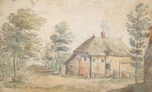 Thatched farm house by Gillis Neyts Oil Painting