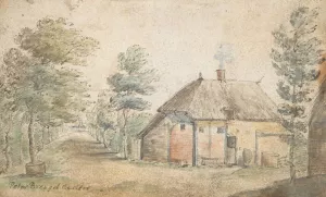 Thatched farm house by Gillis Neyts Oil Painting