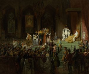 Hommages publics rendus by Gillot Saint-Evre Oil Painting