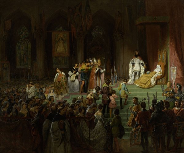 Hommages publics rendus  by Gillot Saint-Evre - Hand-Painted Oil Painting Reproduction