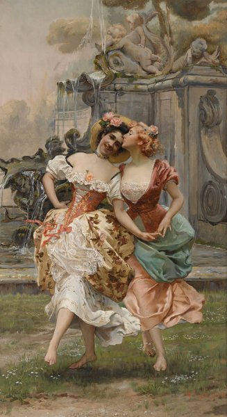 La danza by Gioacchino Pagliei - Hand-Painted Oil Painting Reproduction