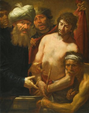 Ecce Homo by Gioacchino Assereto Oil Painting