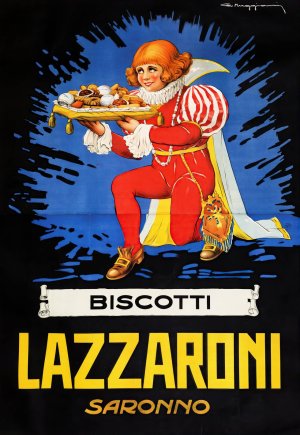 Biscotti Lazzaroni, Saronno Oil painting by Giorgio Muggiani