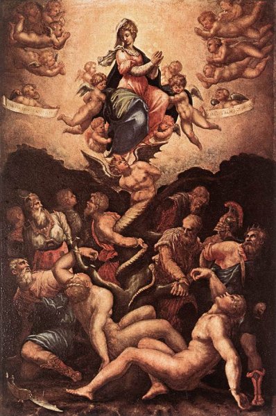 Allegory of the Immaculate Conception by Giorgio Vasari - Hand-Painted Oil Painting Reproduction
