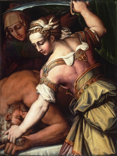 Judith and Holofernes  by Giorgio Vasari - Hand-Painted Oil Painting Reproduction