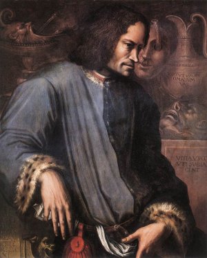 Portrait of Lorenzo the Magnificent by Giorgio Vasari Oil Painting