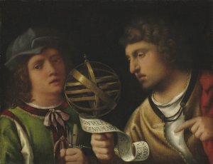 Giovanni Borgherini and His Tutor by Giorgione Oil Painting