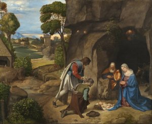 The Adoration of the Shepherds by Giorgione Oil Painting