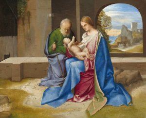 The Holy Family by Giorgione Oil Painting