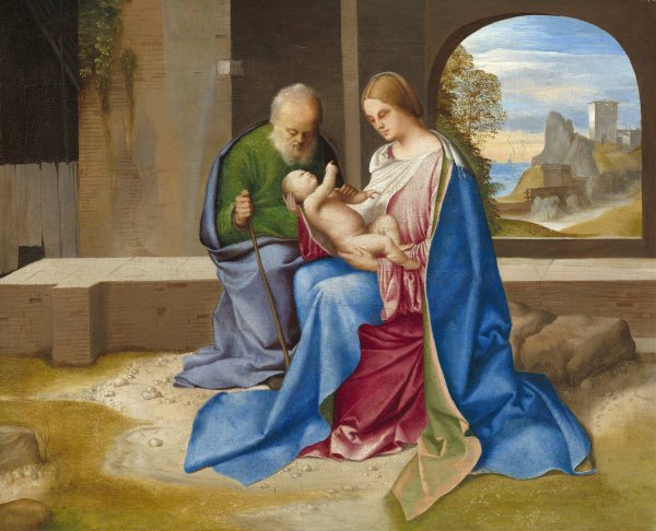The Holy Family  by Giorgione - Hand-Painted Oil Painting Reproduction