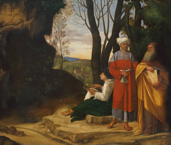 Main Product Photo of Three Philosophers Painting by Giorgione