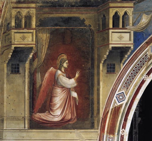 Main Product Photo of Annunciation: The Angel Gabriel Sent by God Cappella Scrovegni Arena Chapel; Padua Painting by Giotto Di Bondone