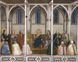 Christ Among the Doctors by Giotto Di Bondone Oil Painting