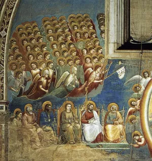 Last Judgment detail 3 Cappella Scrovegni Arena Chapel; Padua by Giotto Di Bondone Oil Painting