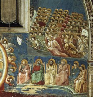 Last Judgment detail 4 Cappella Scrovegni Arena Chapel; Padua Oil painting by Giotto Di Bondone