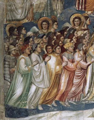Last Judgment detail 7 Cappella Scrovegni Arena Chapel; Padua by Giotto Di Bondone - Oil Painting Reproduction