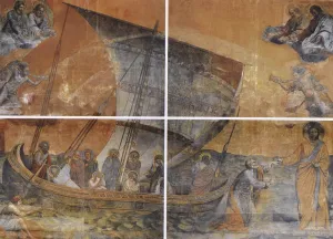 Navicella by Giotto Di Bondone Oil Painting
