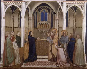 Presentation of Christ in the Temple by Giotto Di Bondone Oil Painting