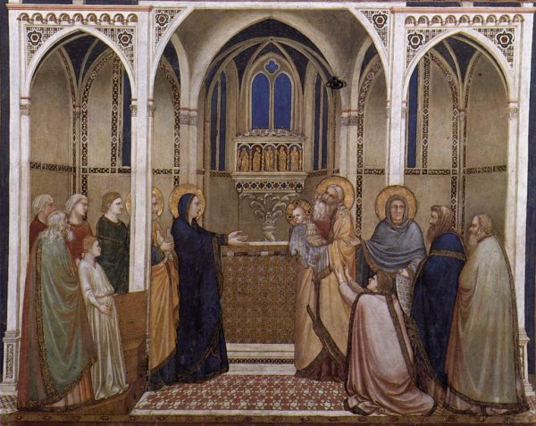 Presentation of Christ in the Temple  by Giotto Di Bondone - Hand-Painted Oil Painting Reproduction